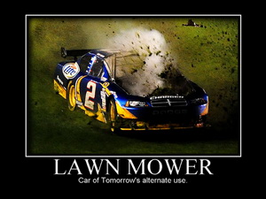 Lawn Mower Kurt Busch